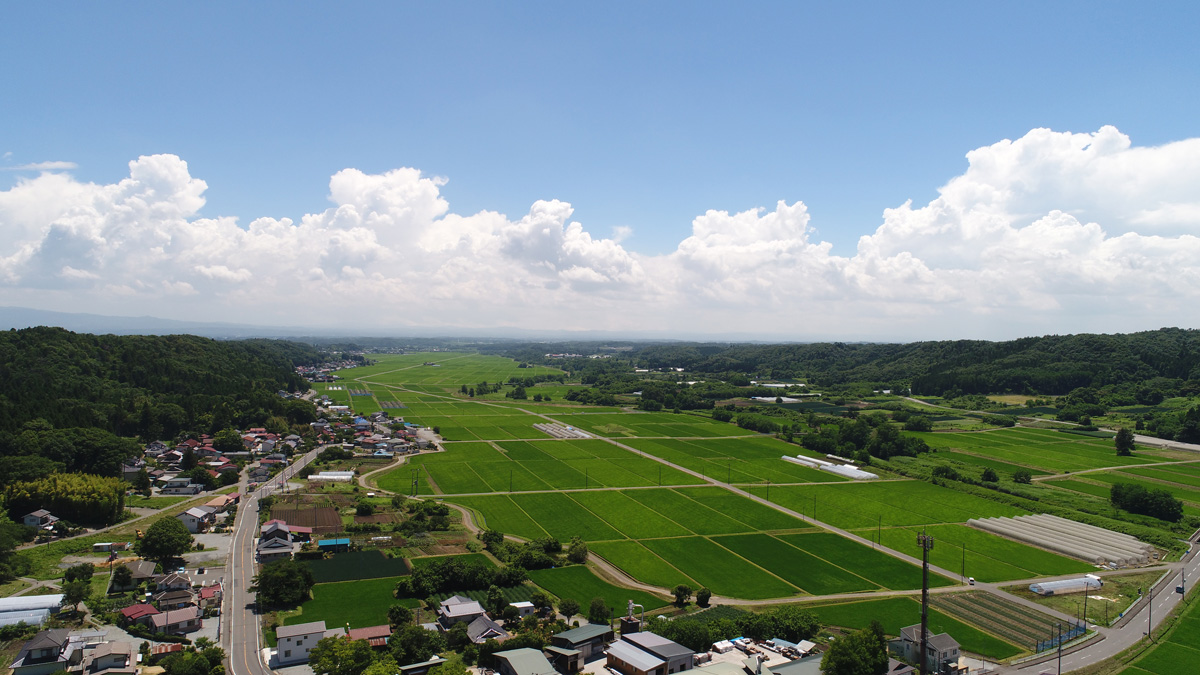 天栄村の田園風景