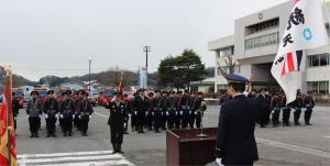 天栄村消防団出初式